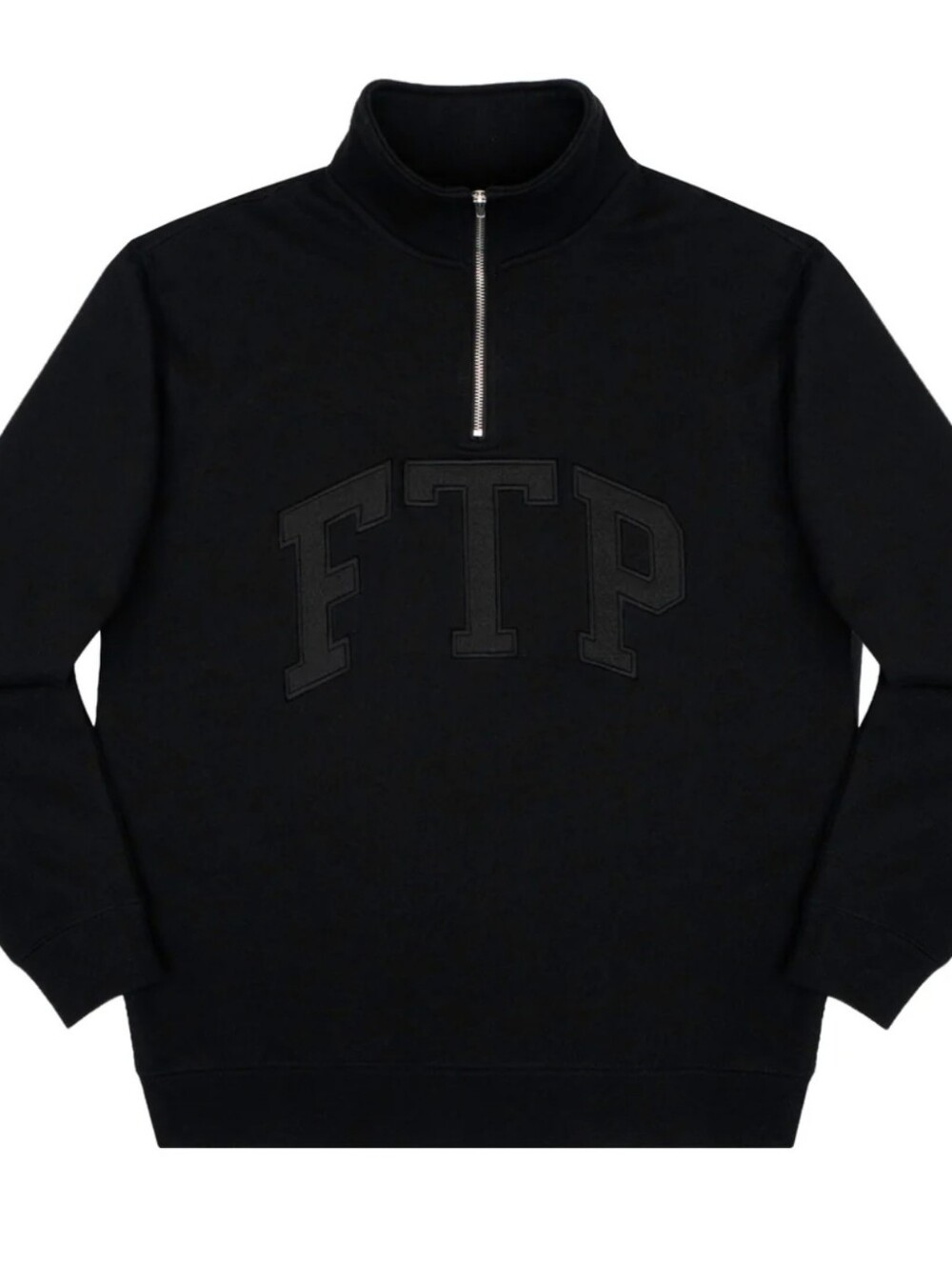 FTP (FuckThePopulation)   QUARTER ZIP (BLACK) Jacket Men's Medium, EMBROIDERED.